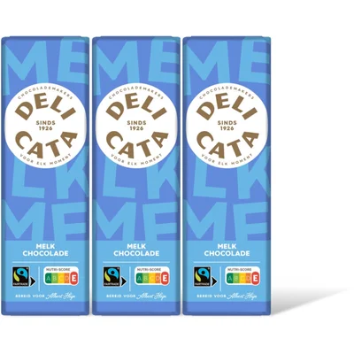 Delicata Reep melk chocolade 3-pack