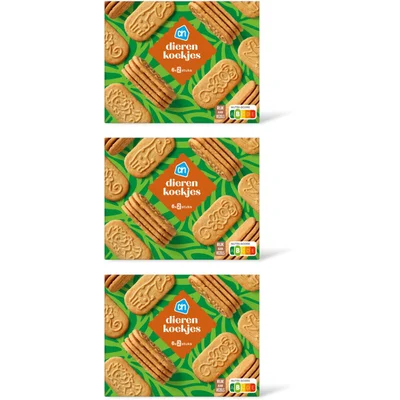 AH Dierenkoekjes 3-pack