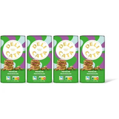 Delicata Melk met pistachevulling 4-pack