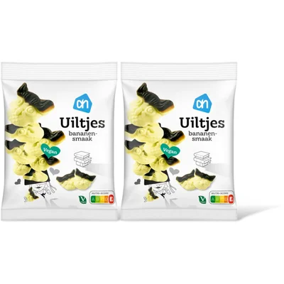AH Uiltjes bananensmaak 2-pack