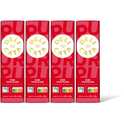 Delicata Reep krachtig pure Belgisch chocola 4pck