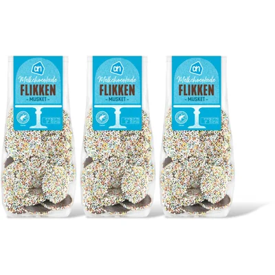 AH Melkchocolade flikken musket 3-pack