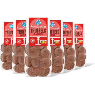 AH Pure chocolade truffels slagroom 6-pack