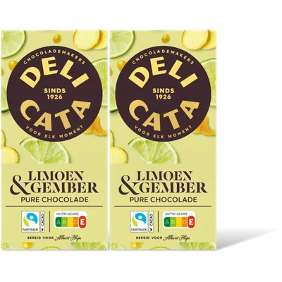 Delicata Reep puur gember limoen 2-pack