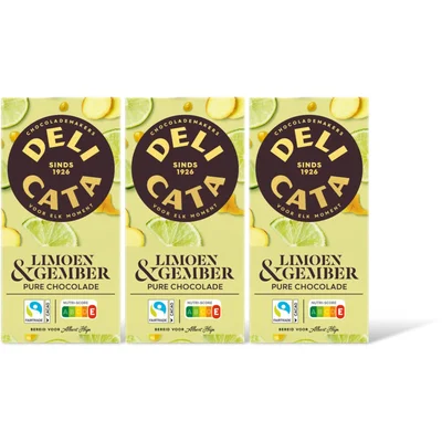 Delicata Reep puur gember limoen 3-pack