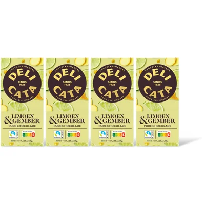 Delicata Reep puur gember limoen 4-pack