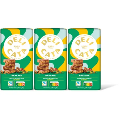 Delicata Melk met baklavavulling 3-pack
