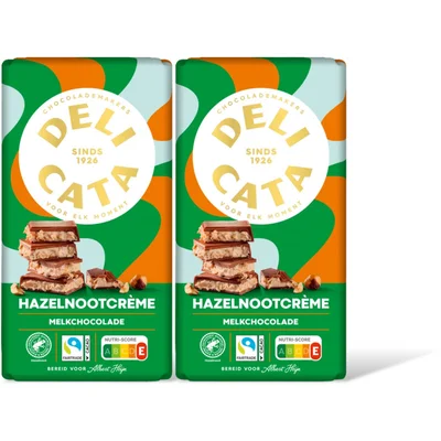 Delicata Hazelnootcreme 2-pack