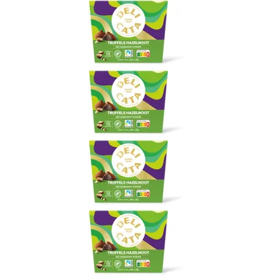 Delicata Truffels hazelnoot 4-pack