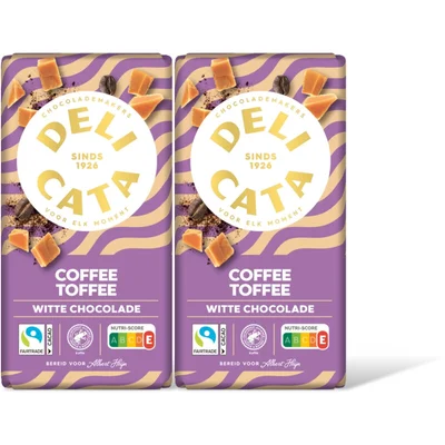 Delicata Reep latte karamel witte chocolade 2-pck