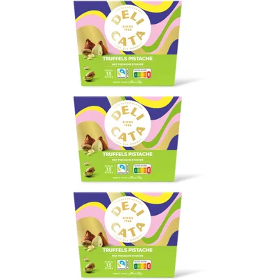 Delicata Truffels pistache 3-pack