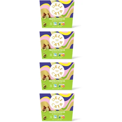 Delicata Truffels pistache 4-pack