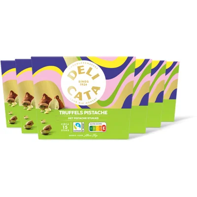 Delicata Truffels pistache 6-pack