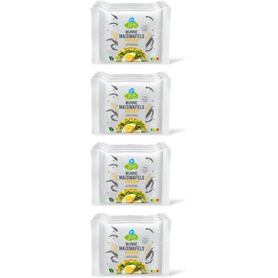 AH Biologisch Dunne maÃ¯swafels met zeezout 4-pack