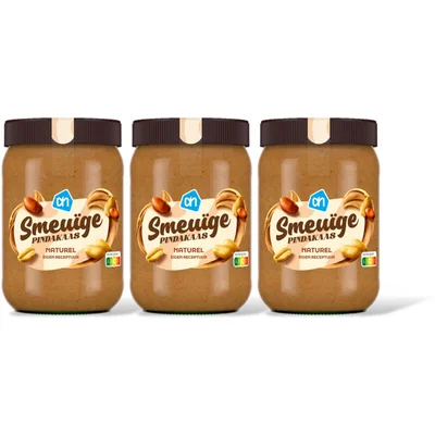 AH Smeuige pindakaas 3-pack