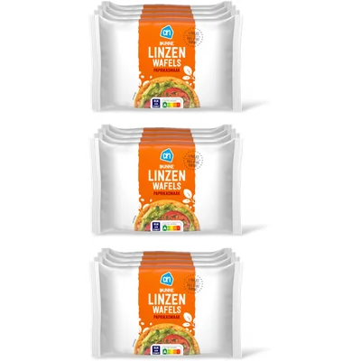 AH Dunne linzenwafels paprika smaak 4x 3pck