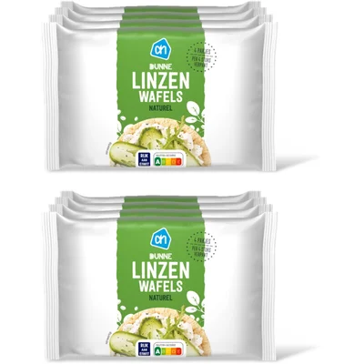 AH Dunne linzenwafels naturel 4-pack 2-pack