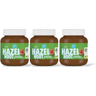 AH Hazelnootpasta zndr toegvoegd suiker 3pk