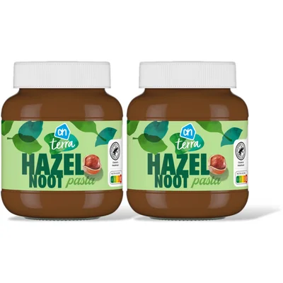 AH Terra Plantaardig hazelnootpasta 2-pack