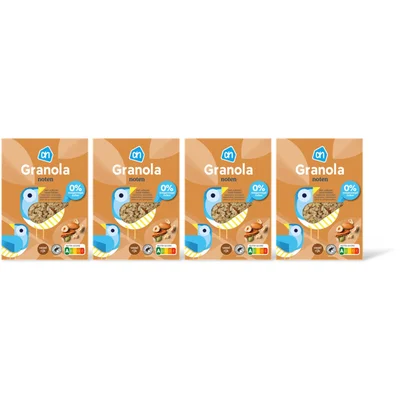 AH Granola noten 0% toegevoegd suiker 4-pck