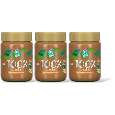 AH Terra Plantaardig 100% pinda/amandl/cashew 3pk