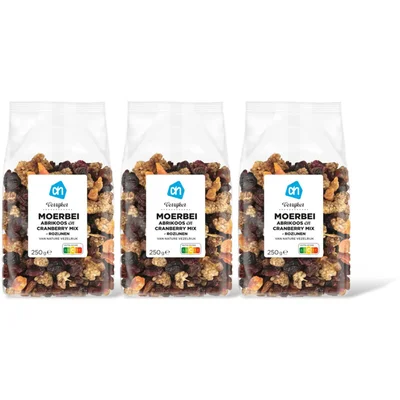AH Verrijker moerbei abrikoos cranberry 3pk