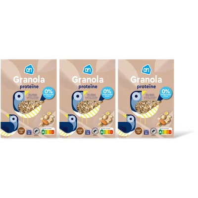 AH Granola protein 0% toegevoegd suiker 3pk