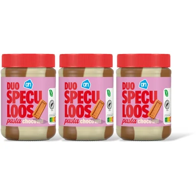 AH Duo speculoos pasta wit 3-pack