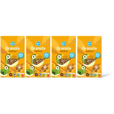 AH Granola koolhydraat verlgd 0% suiker 4pk