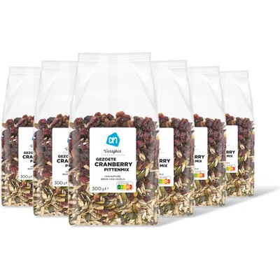 AH Verrijker gezoete cranberry pittenmx 6pk