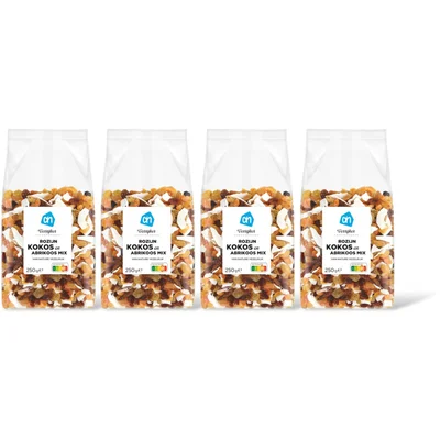 AH Verrijker rozijn kokos en abrikoosmx 4pk