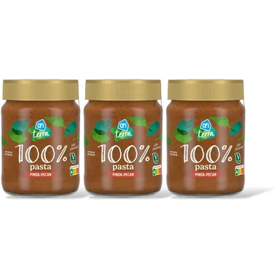 AH Terra 100% pasta pinda-pecan 3-pack