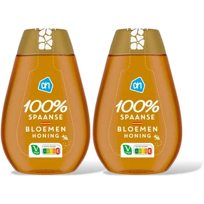 AH 100% Spaanse bloemenhoning 2-pack
