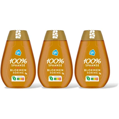AH 100% Spaanse bloemenhoning 3-pack