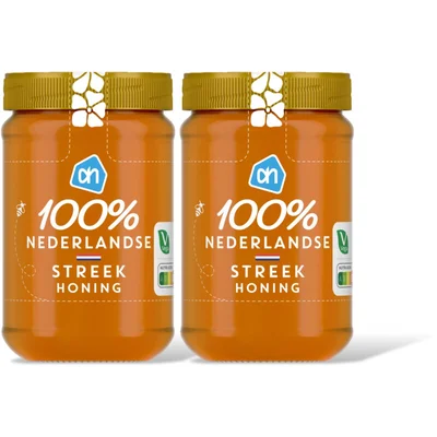 AH 100% Nederlandse streekhoning 2-pack