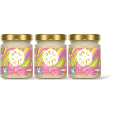 Delicata Chocoladepasta witte chocola 3-pack