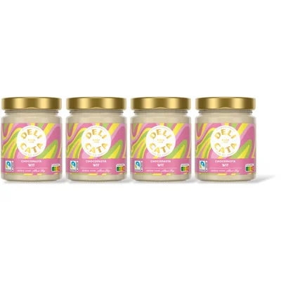 Delicata Chocoladepasta witte chocola 4-pack