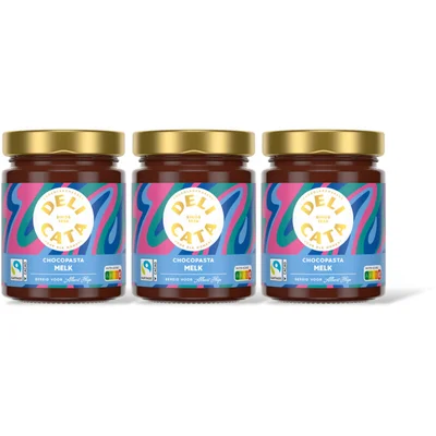Delicata Chocoladepasta melk chocola 3-pack