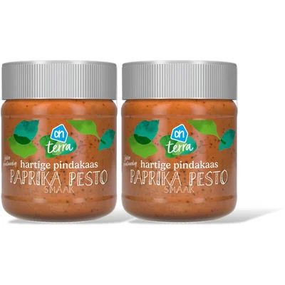 AH Terra Hartige pindakaas paprika-pesto 2-pack
