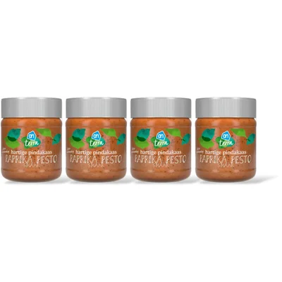 AH Terra Hartig pindakaas paprika-pesto smaak 4pk