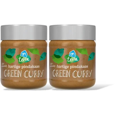 AH Terra Hartige pindakaas green curry 2-pack