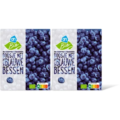 AH Biologisch Doosje met wilde blauwe bessen 2-pack