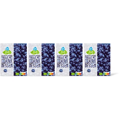 AH Biologisch Doosje met wilde blauwe bessen 4-pack