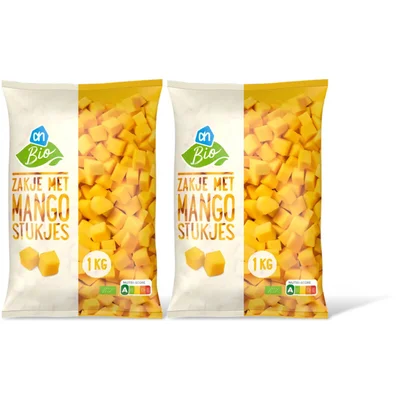 AH Zakje met mango stukjes 2-pack