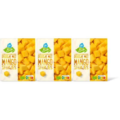 AH Biologisch Doosje met mangostukjes 3-pack