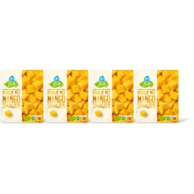 AH Biologisch Doosje met mangostukjes 4 pack