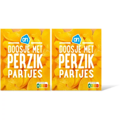 AH Doosje met perzikpartjes 2-pack