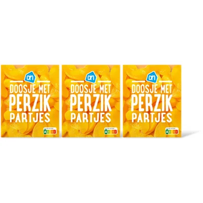 AH Doosje met perzikpartjes 3-pack
