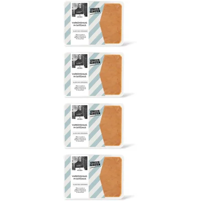 Streeckgenoten Varkenshaas in satÃ©saus 4-pack