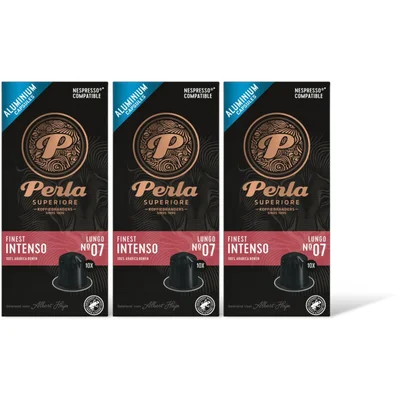 Perla Superiore Finest intenso lungo capsules 3-pack